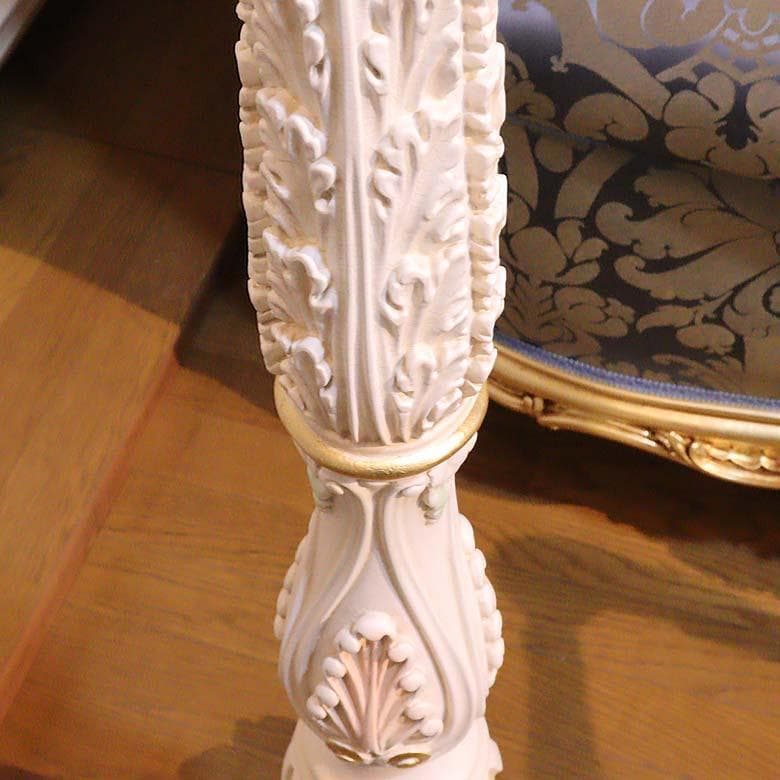 コートハンガー SILIK イタリア ロココ 姫系 白家具 シリック クラック