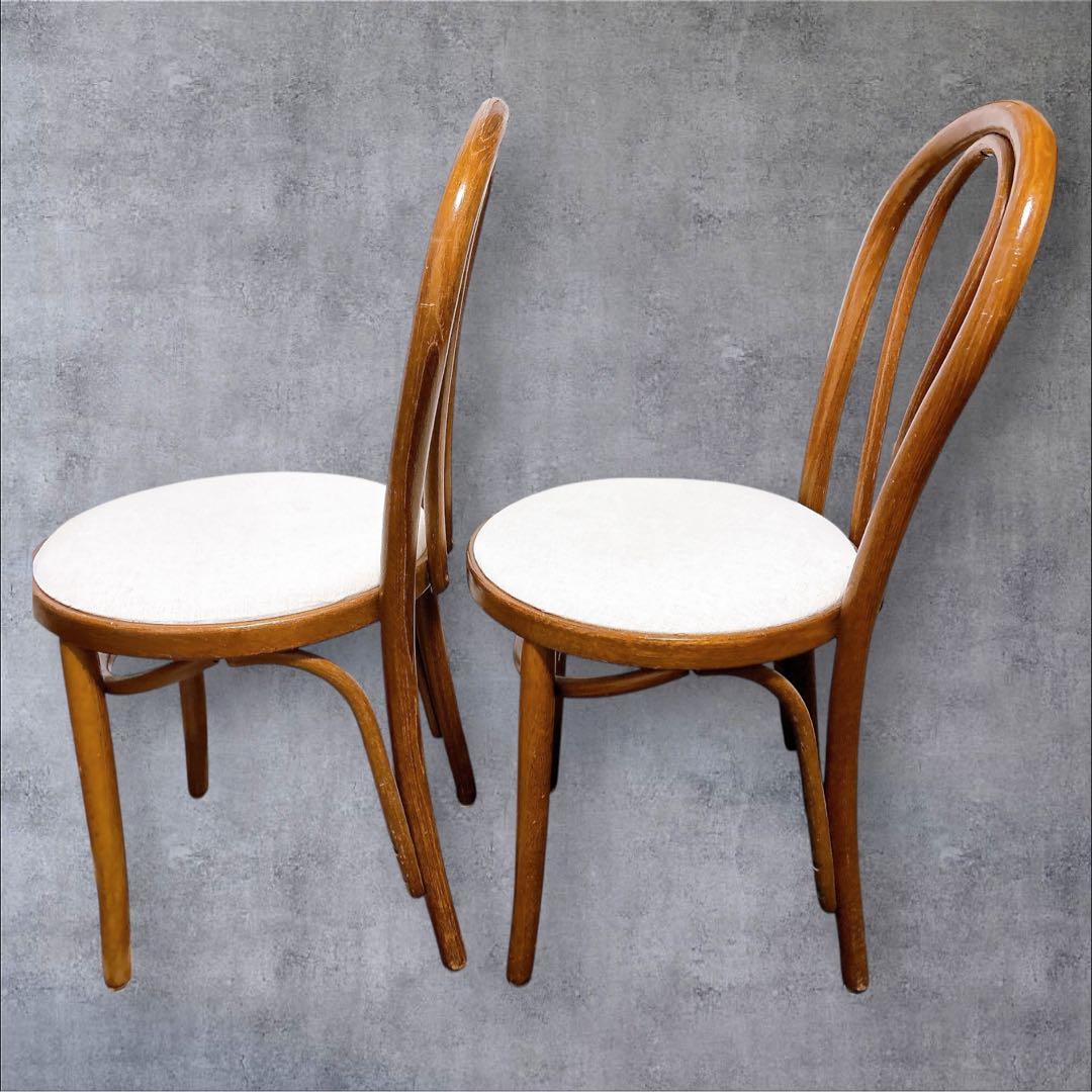 アンティーク 椅子 ベントウッドチェア 曲木 カフェ 北欧テイスト レトロ　茶色