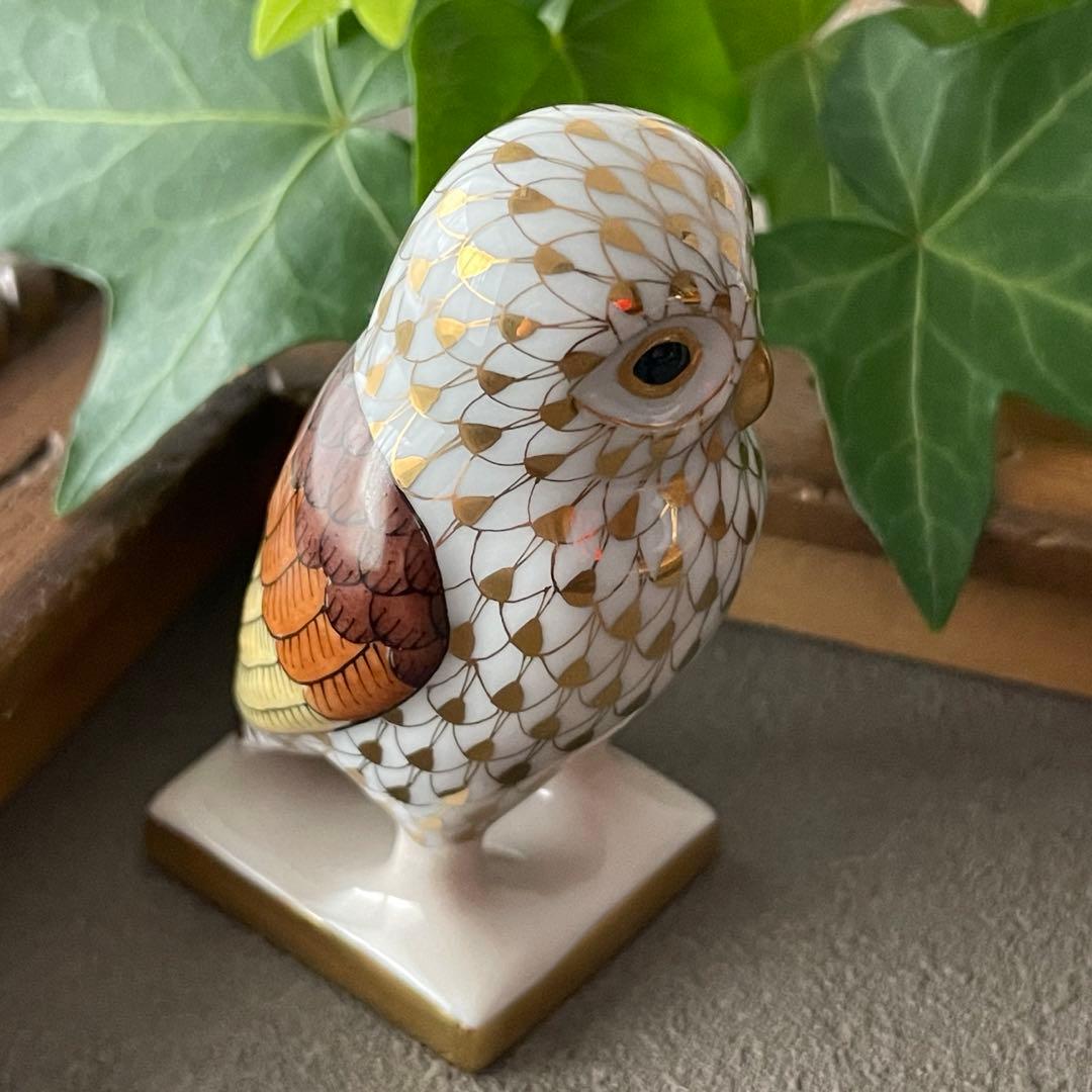 HEREND フィギュリン　 『アテナのふくろう』