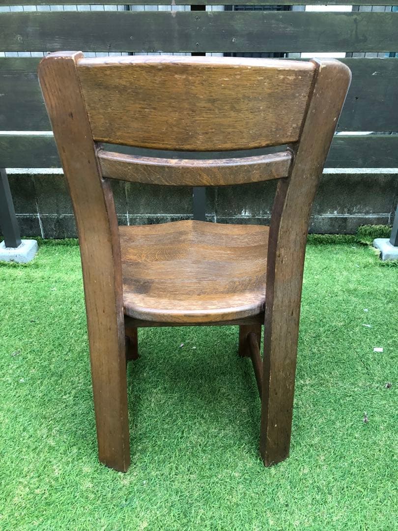 オランダ製　オーク無垢　ダイニングチェア　1脚　アンティーク　②