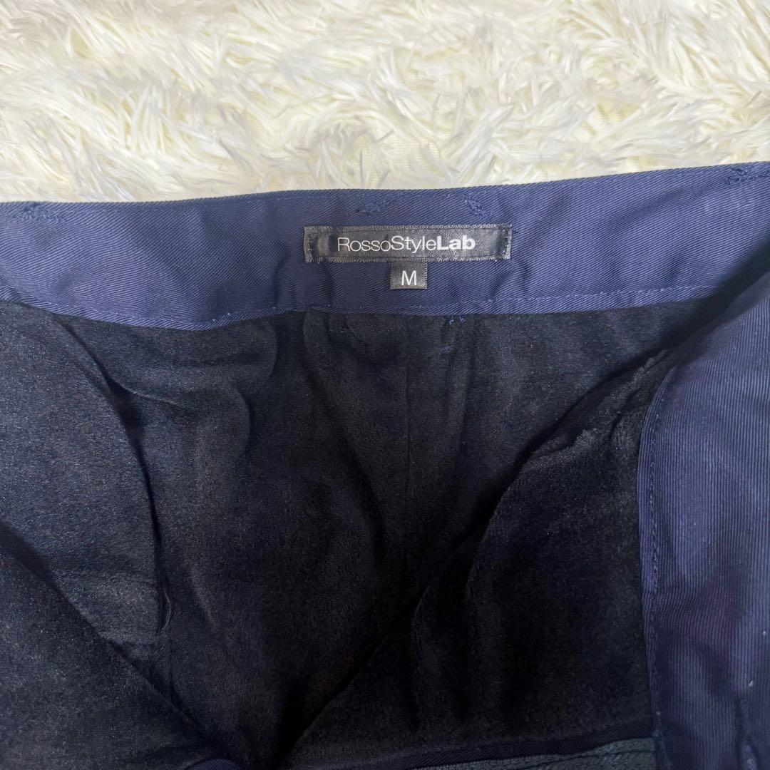新品Rosso StyleLab 裏起毛防風防寒ライディングパンツ ネイビー M
