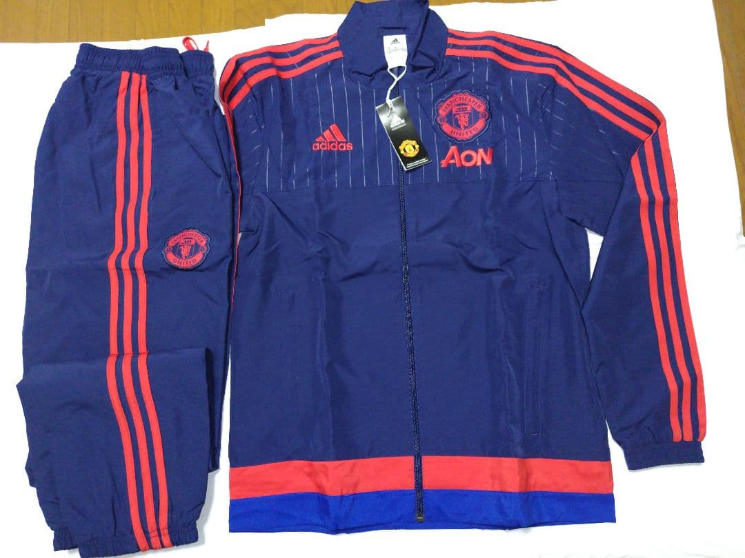adidas マンチェスターユナイテッド15/16プレゼンテーションスーツ M