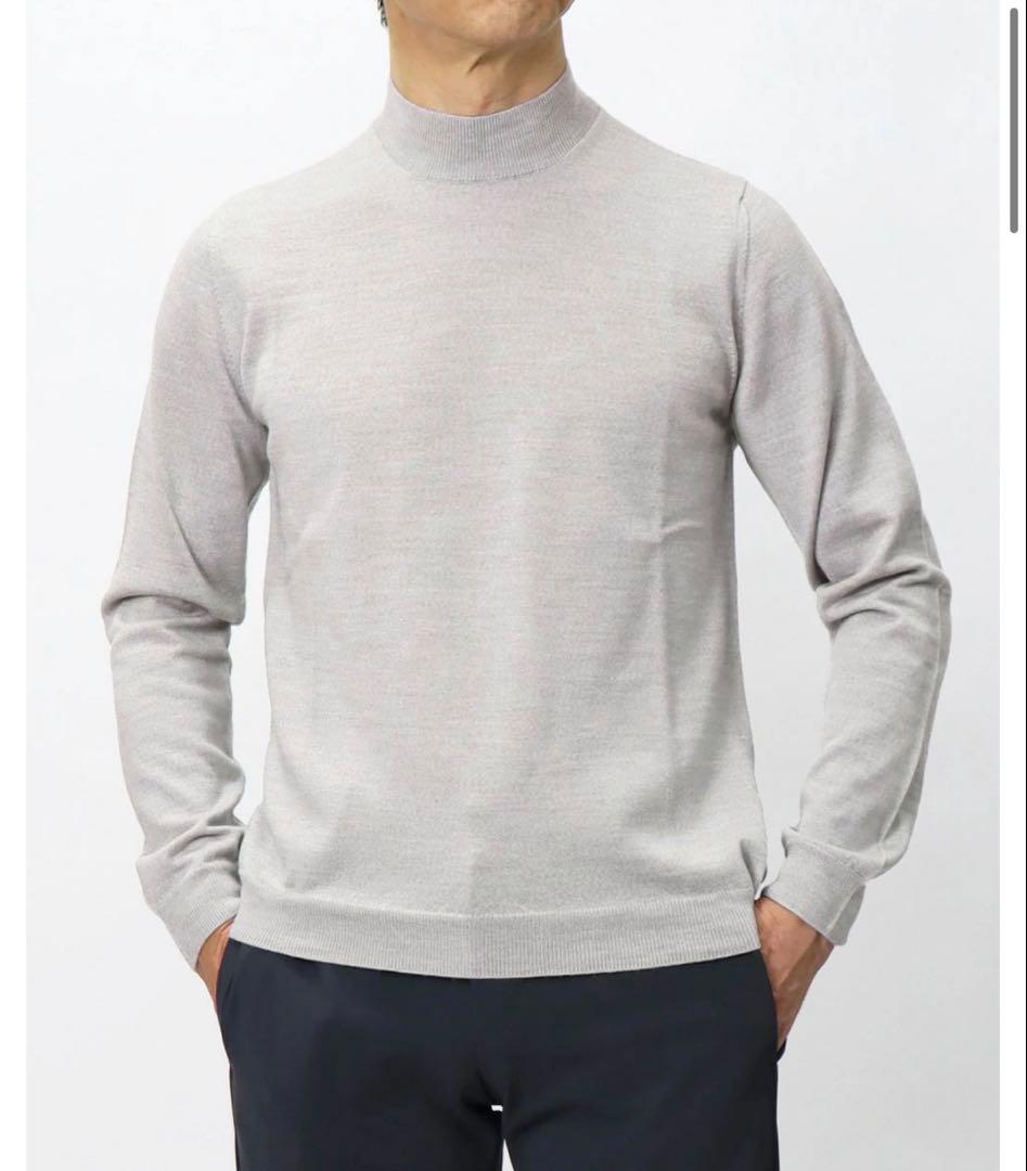 【着用1回のみ】ZANONE 12ゲージモックネック25AW 44 定価5.4万