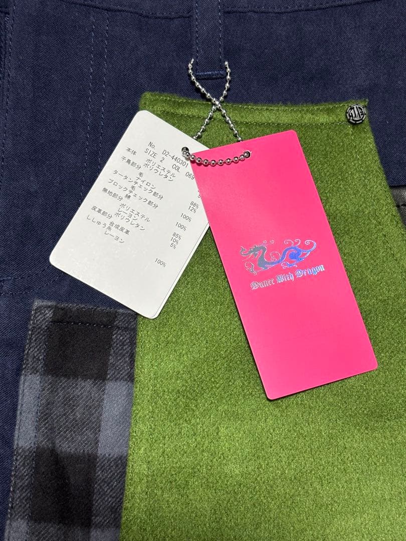 DANCEWITH DRAGONパッチワークショートパンツ サイズ2 新品未使用