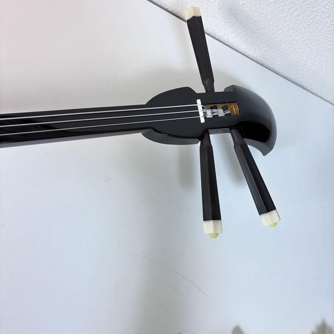 沖縄 三線 本蛇革 黒塗り棹 蛇皮 ハードケース