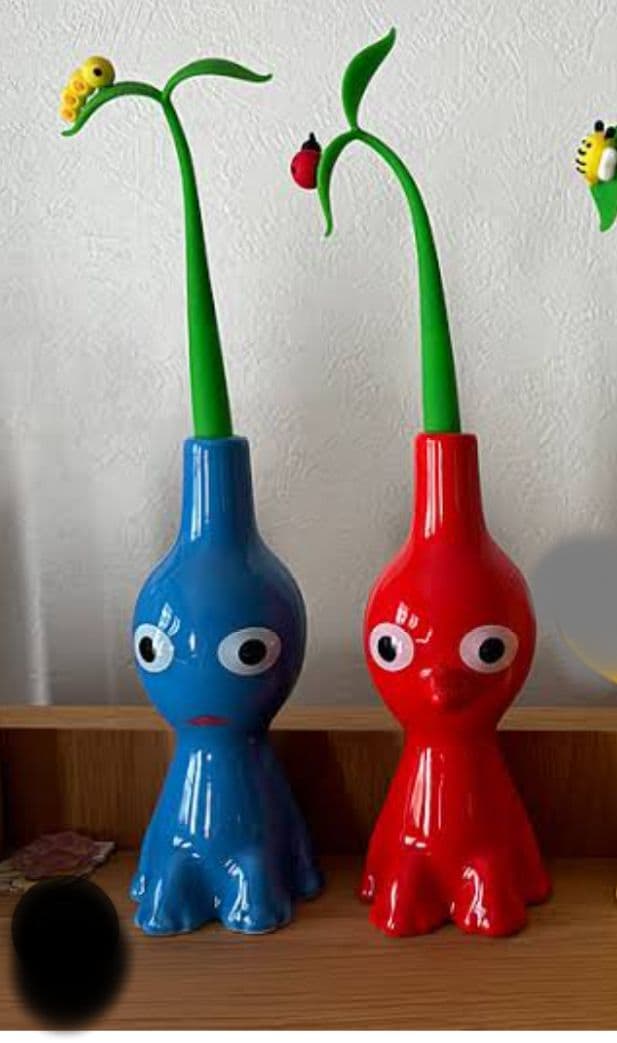 任天堂 ピクミン 一輪挿し 赤ピクミン・青ピクミン 2点セット - メルカリ