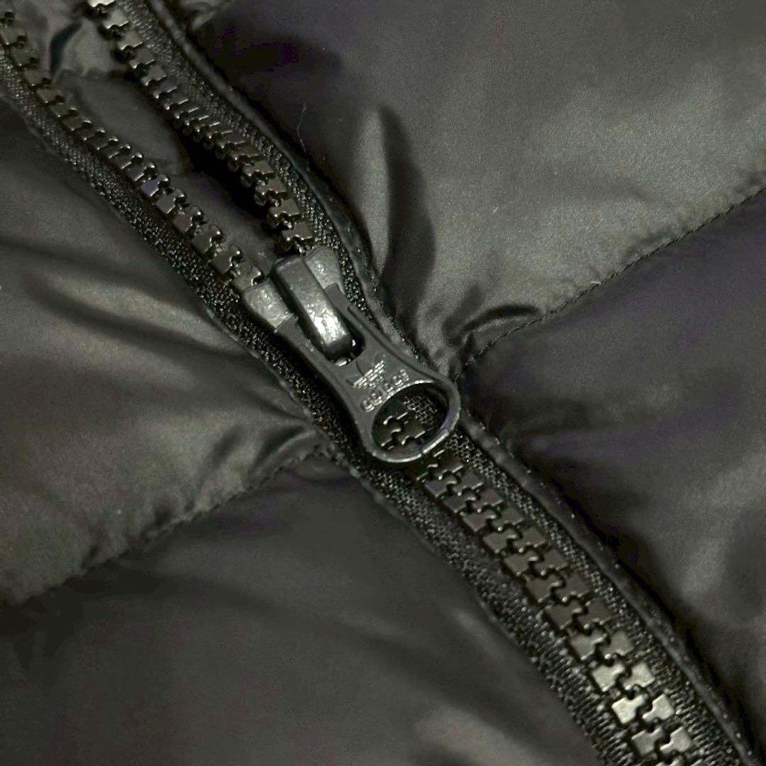 adidas アディダス ダウンジャケット ノーカラー ブラック サイズS