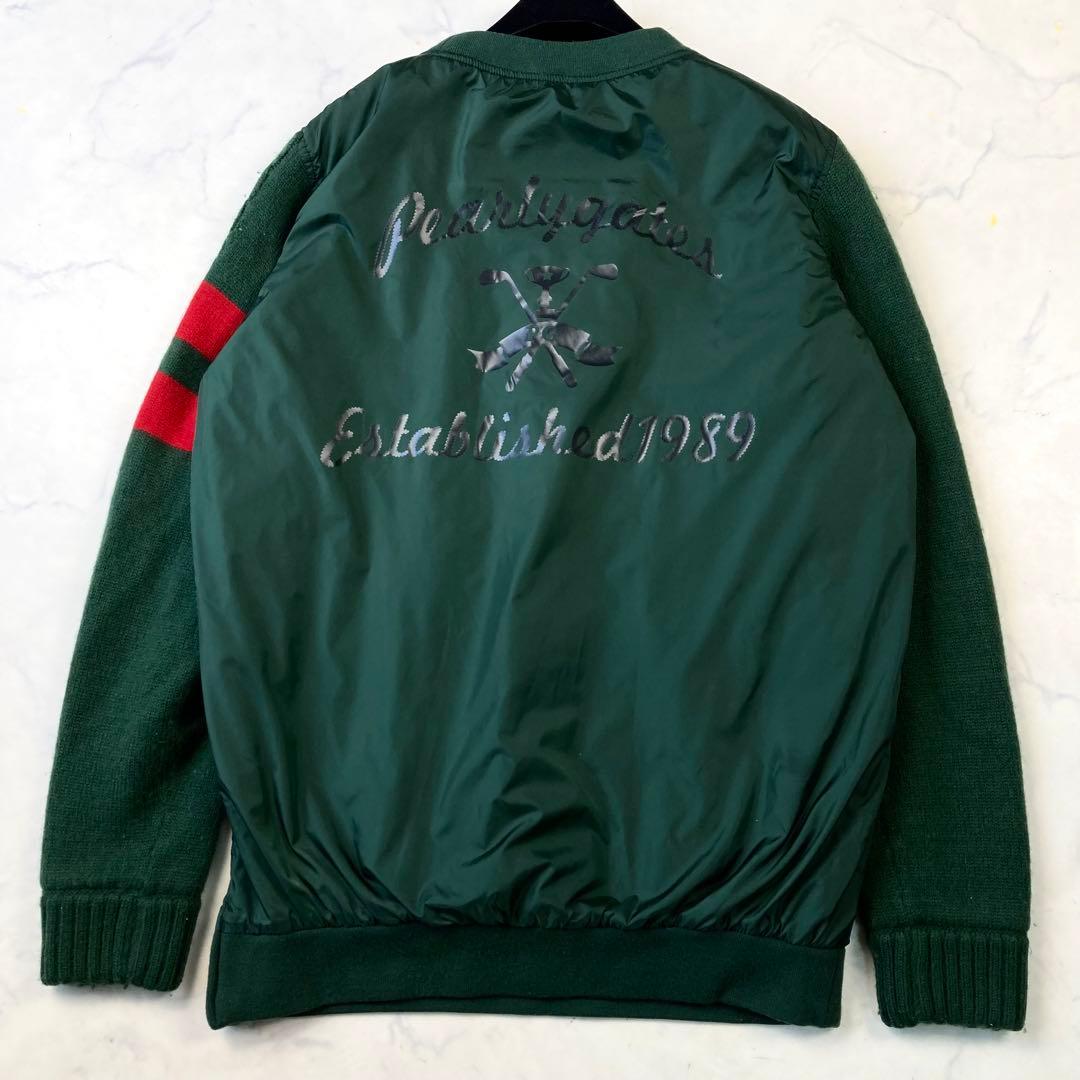 パーリーゲイツ 切替袖ニット プルオーバー 中わた スニード