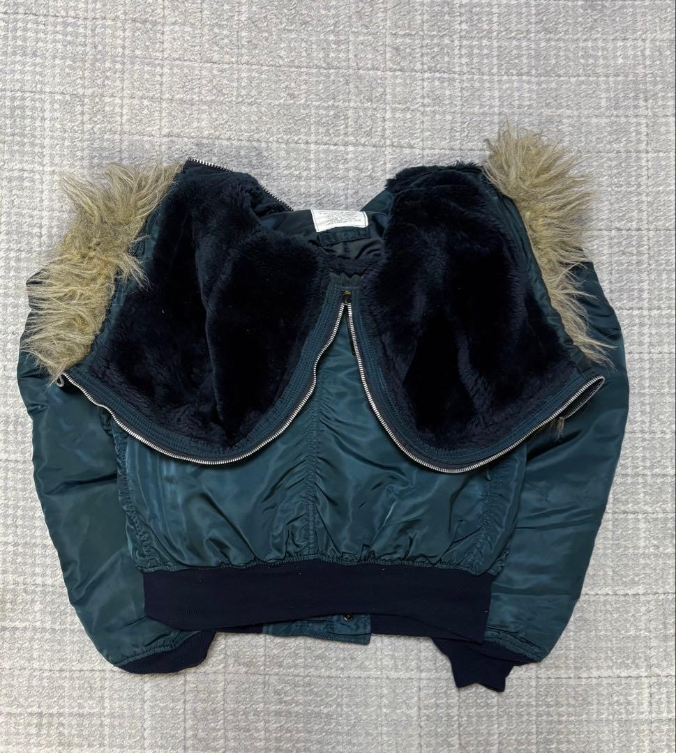 USA 90s ALPHA アルファ N-2B フライトジャケット L ネイビー