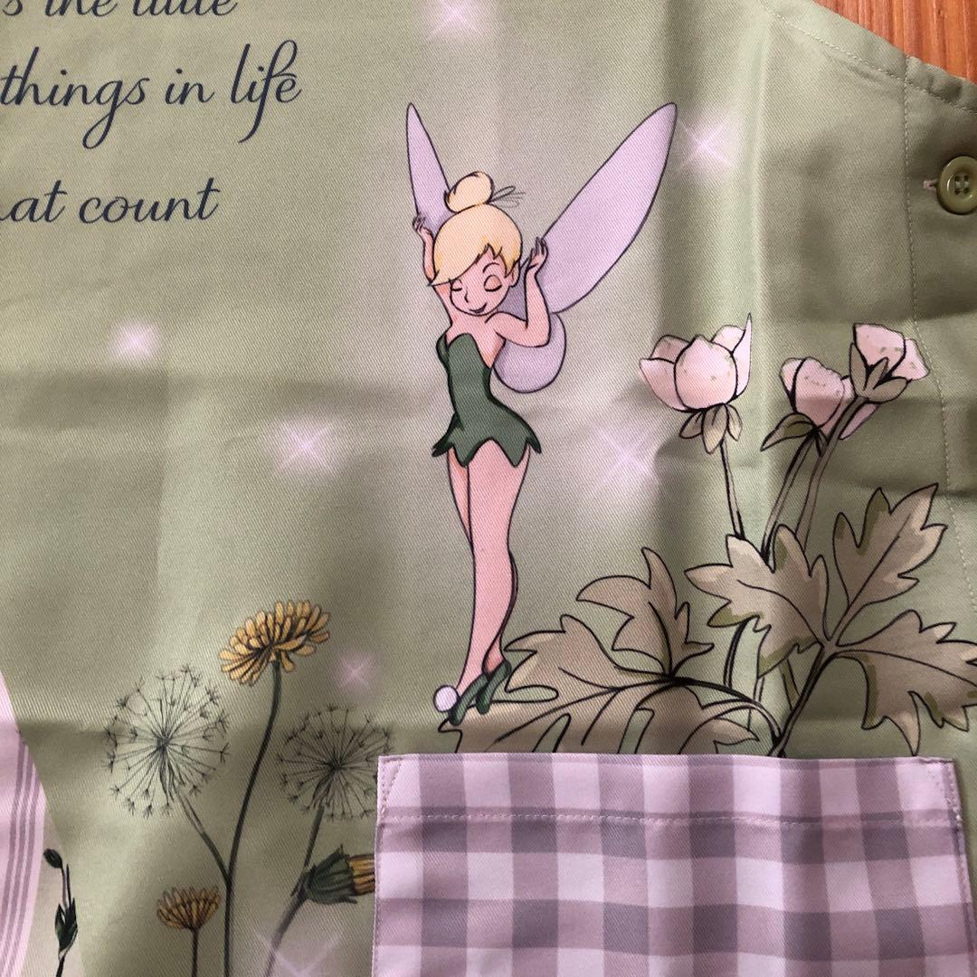 ティンカーベル保育士エプロン - メルカリ