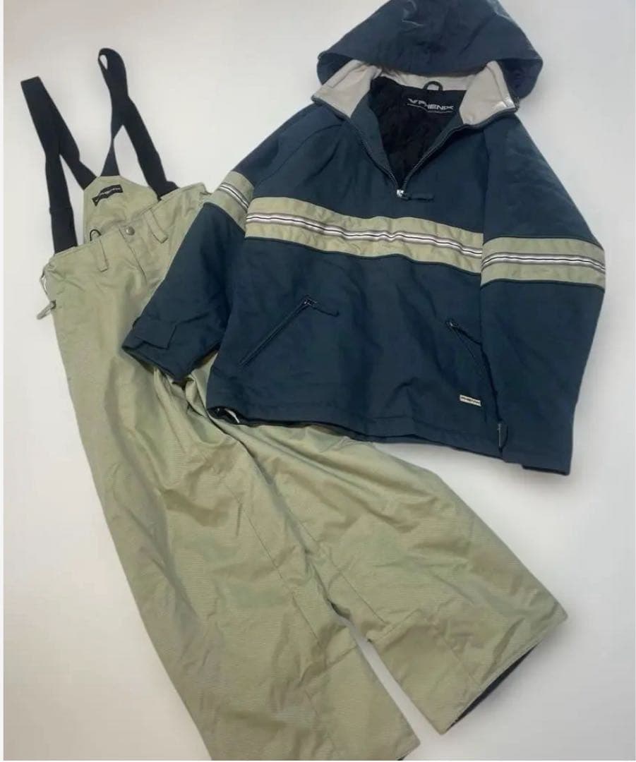 一回使用老舗高級ブランドPHENIX スキーウェア アノラック　メンズM