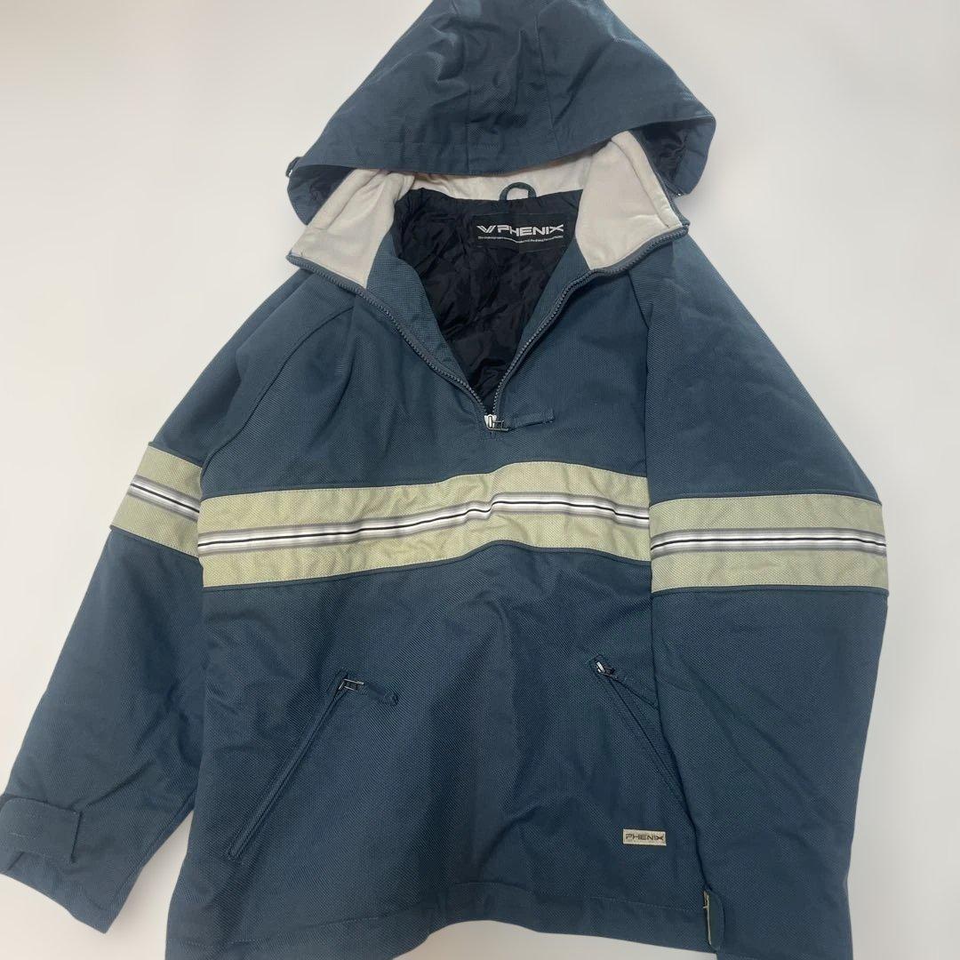 一回使用老舗高級ブランドPHENIX スキーウェア アノラック　メンズM