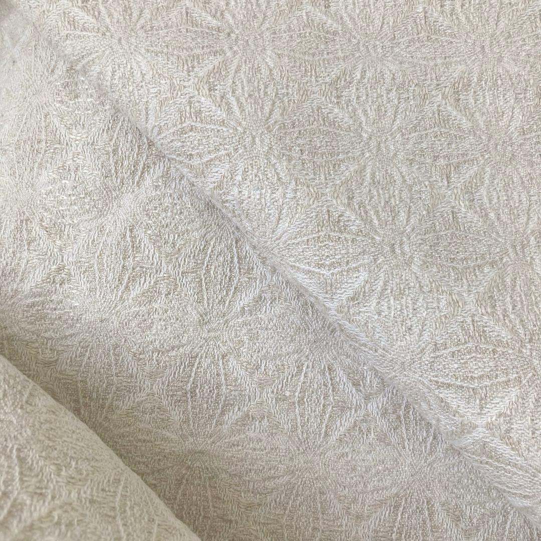 E 北欧ヴィンテージ1950s伝統織りリネンのテーブルクロス（特大サイズ