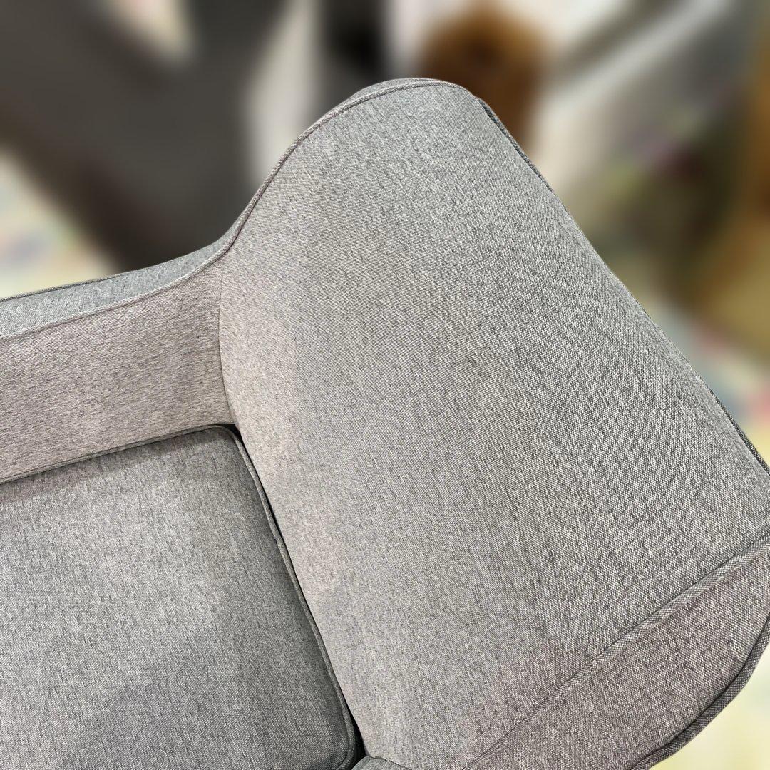 【ノーチェ】一人掛けソファ◆グレー◇程度良好◆