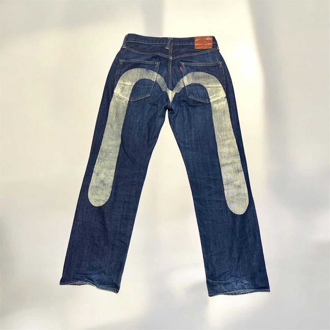 サイズ31 白大黒 2001 NO2 赤耳 EVISU エビス 希少 - メルカリ