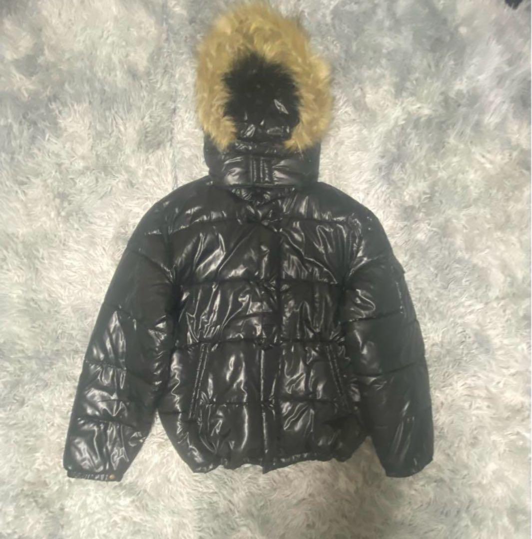 ダウン ダウンジャケット y2k グランジ お兄系 ファー取り外し フ