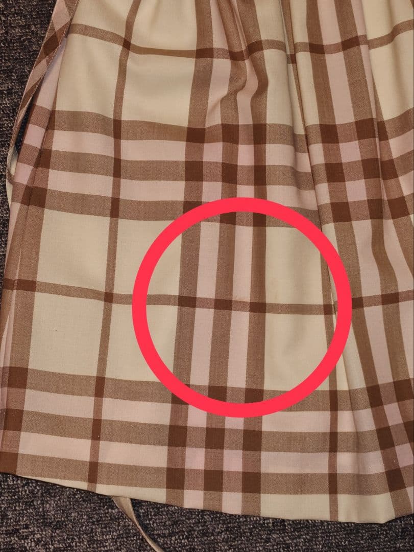 チェック柄 半袖ワンピース 110cm