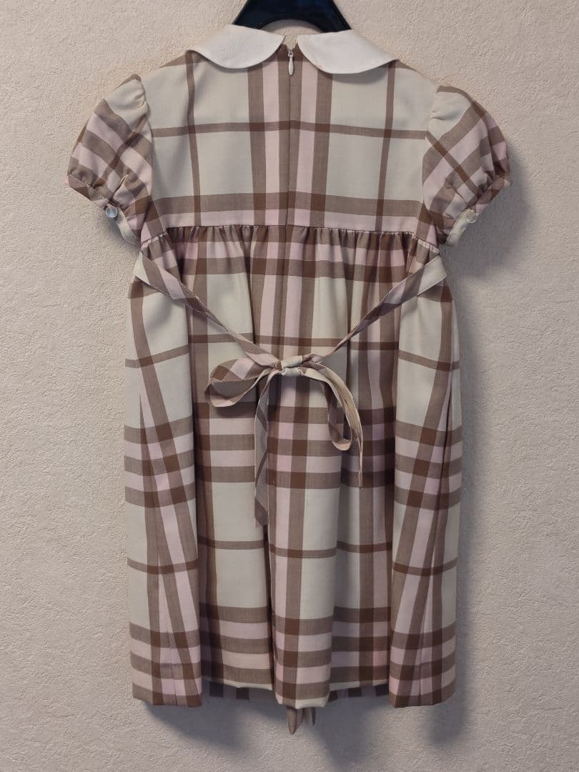 チェック柄 半袖ワンピース 110cm
