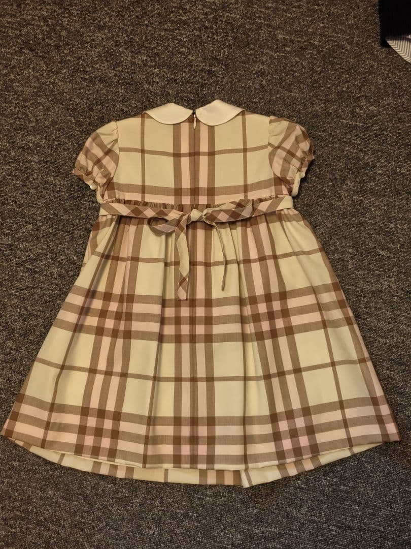 チェック柄 半袖ワンピース 110cm