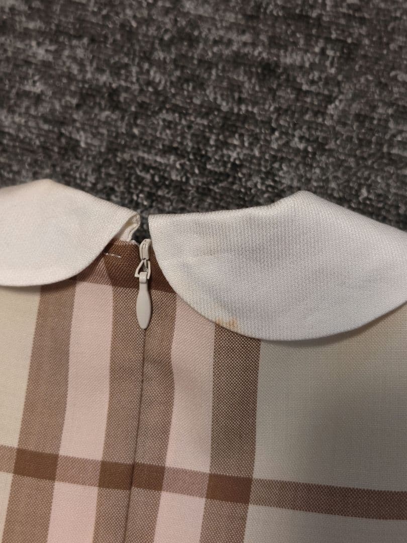 チェック柄 半袖ワンピース 110cm