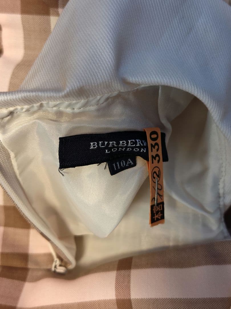 チェック柄 半袖ワンピース 110cm