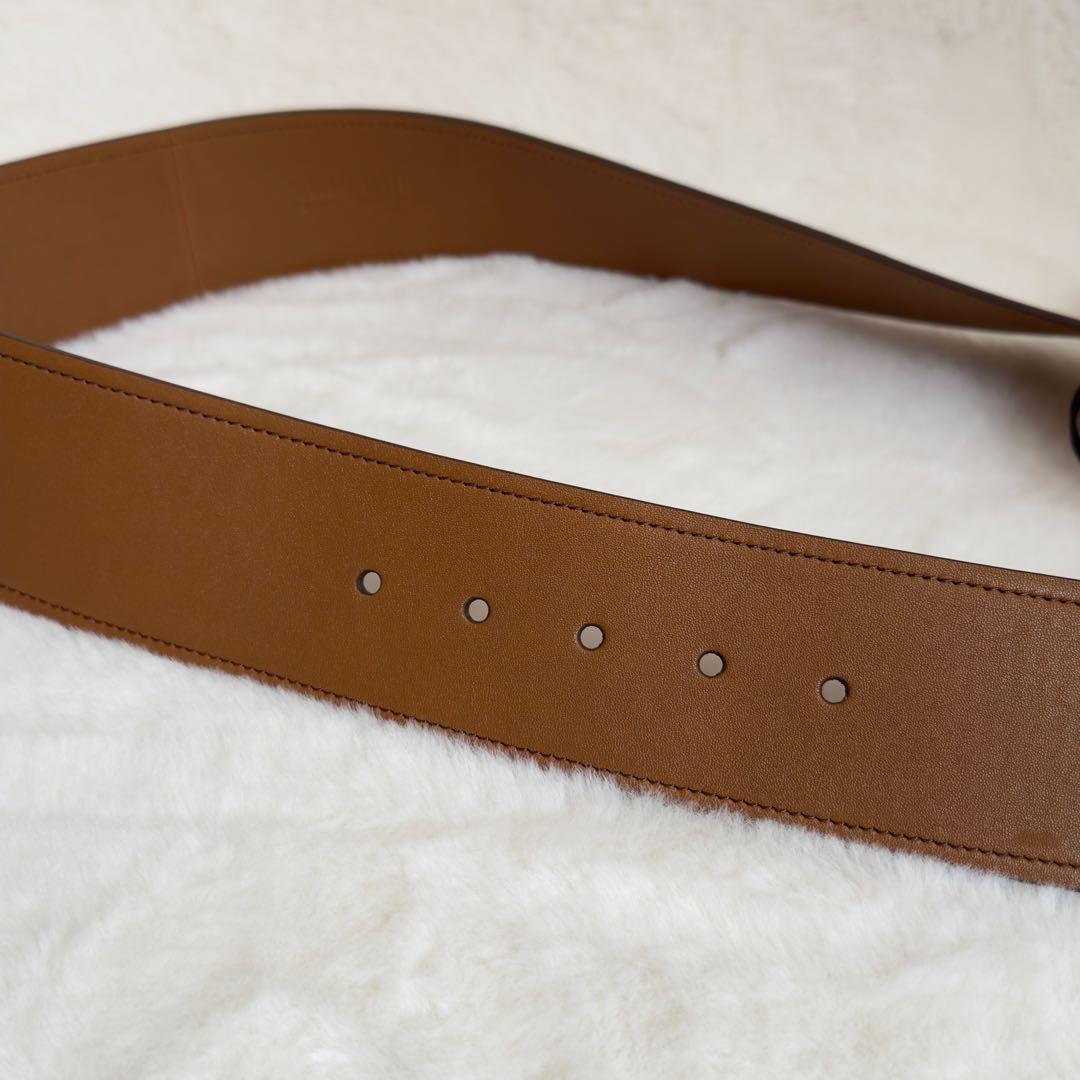 未使用級　miumiu ナッパレザー　ベルト　キャラメル　サイズ70