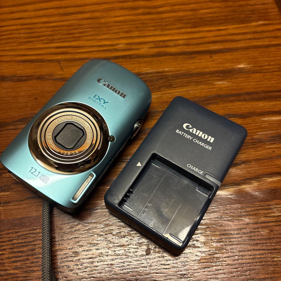 Canon デジタルカメラ IXY DIGITAL 510 IS 水色 コンデジ