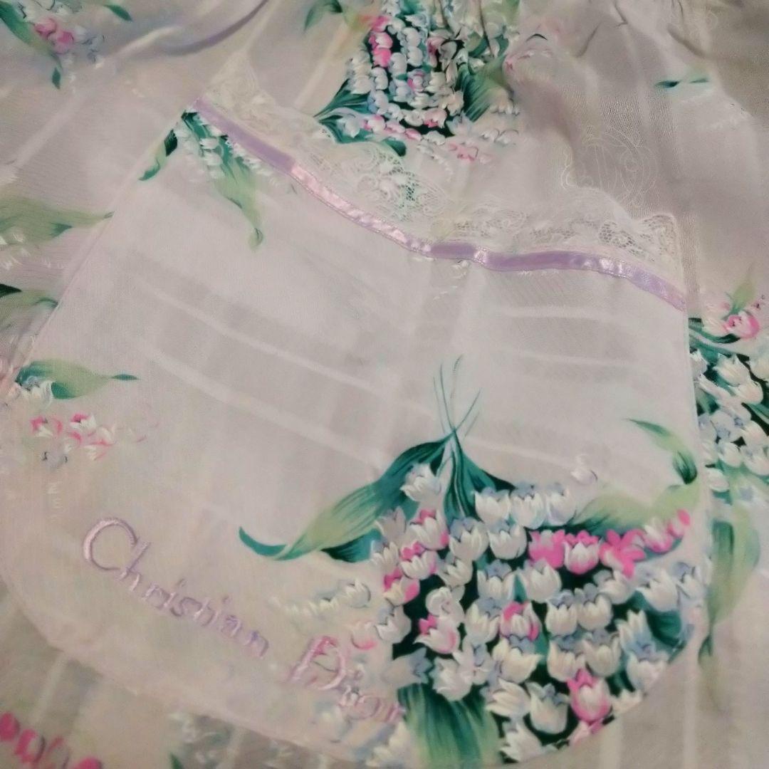 新品】クリスチャンディオール 花柄 エプロン すずらん ポケット