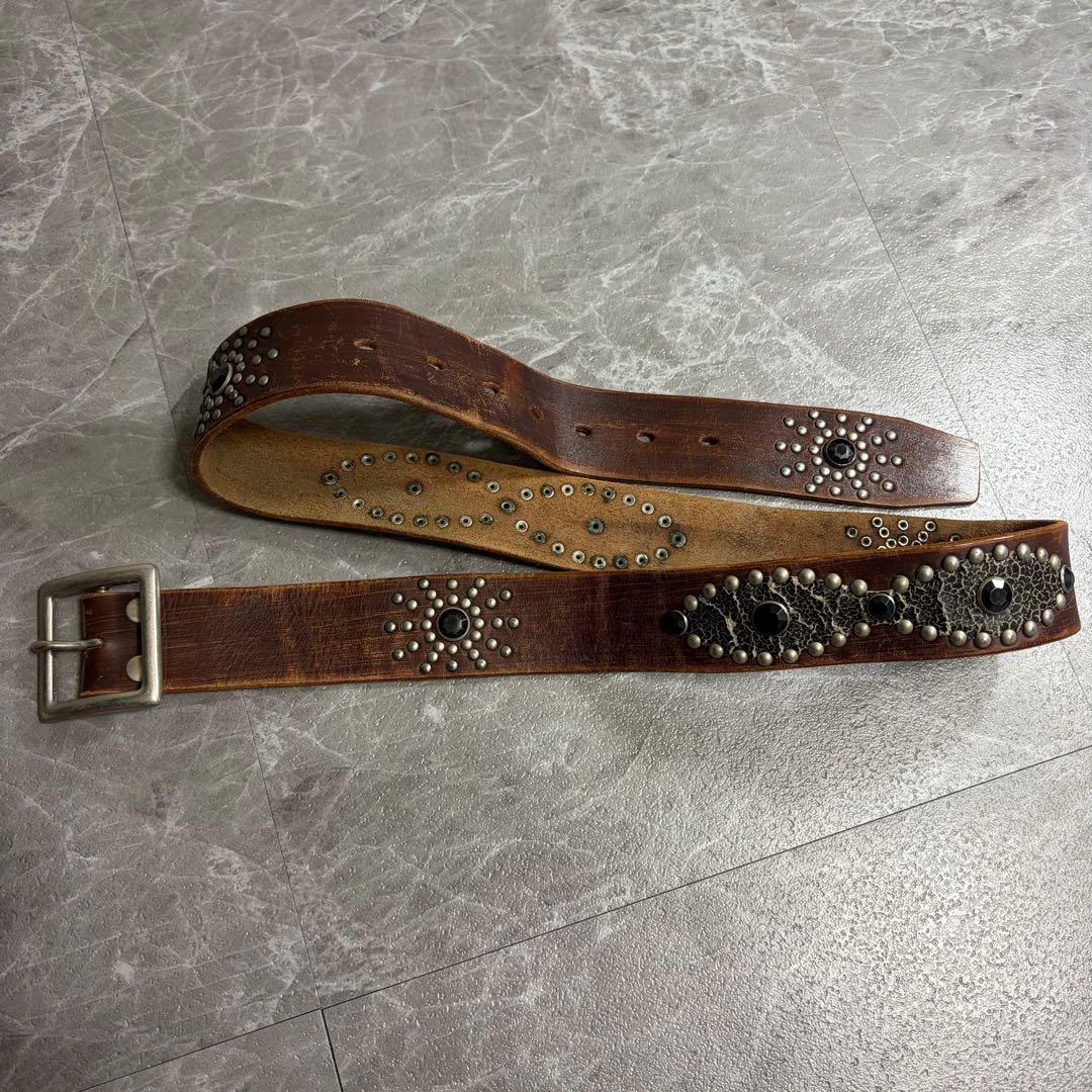 ベルト　レザー　スタッズ　y2k grunge グランジ　アメカジ