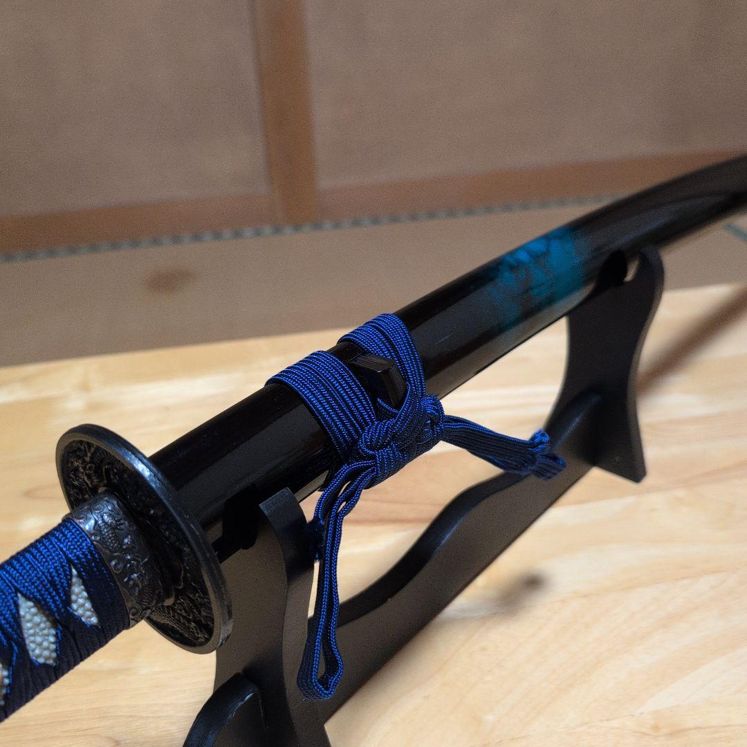 ✰週末価格✰ 模造刀『マーブル青・グラデーション拵え』