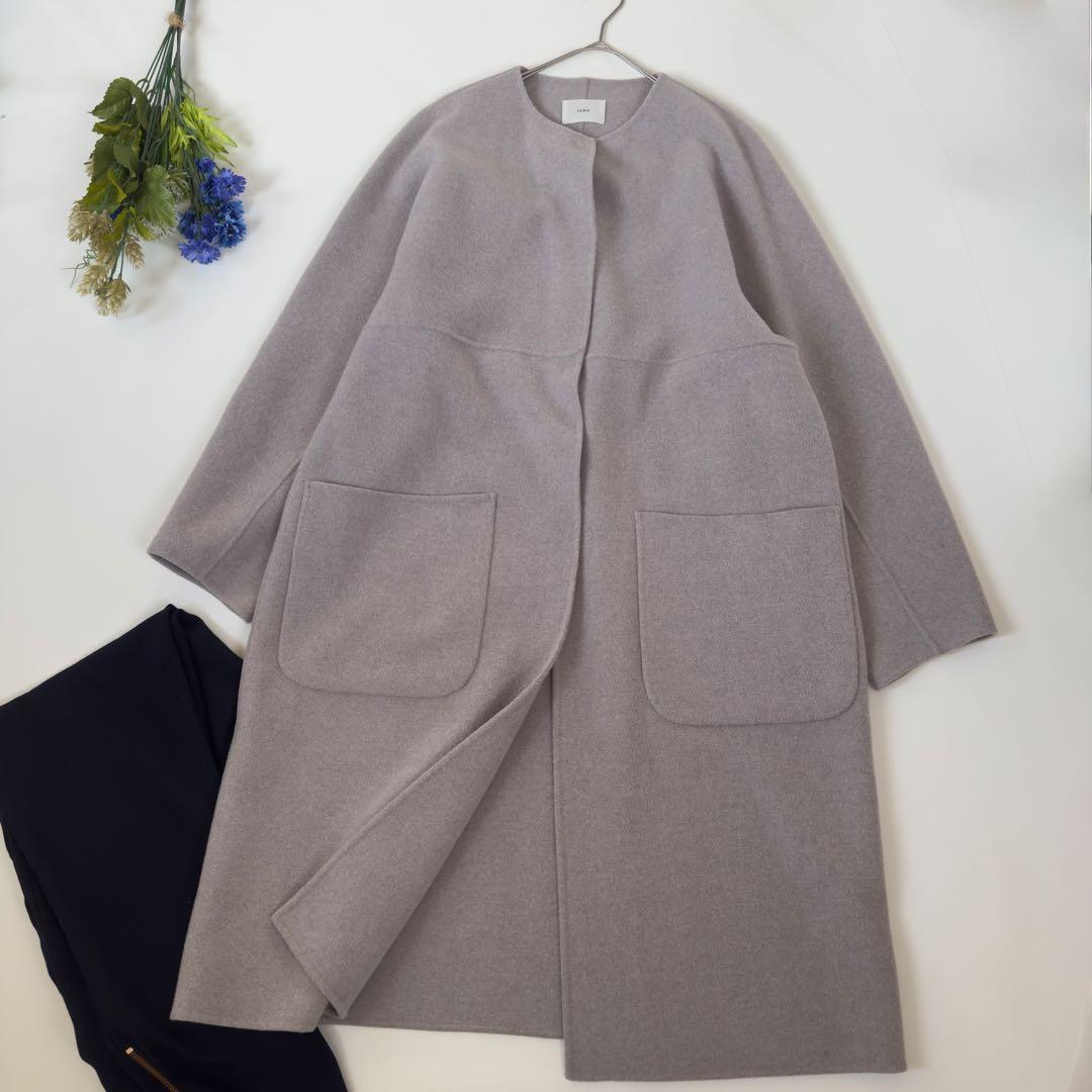 イエナ　ノンミュールジングウールリバーコート　38サイズ