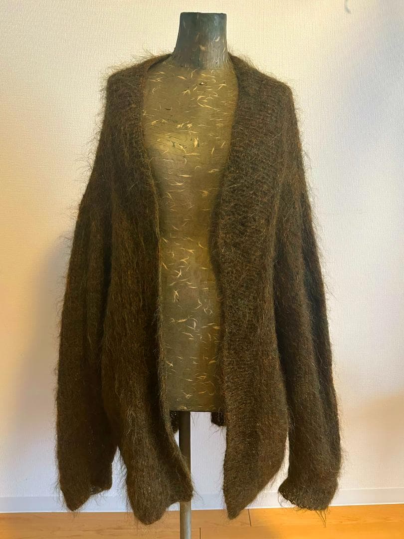 ヴィンテージ モヘアカーディガン 毛足長XL-XXL 希少