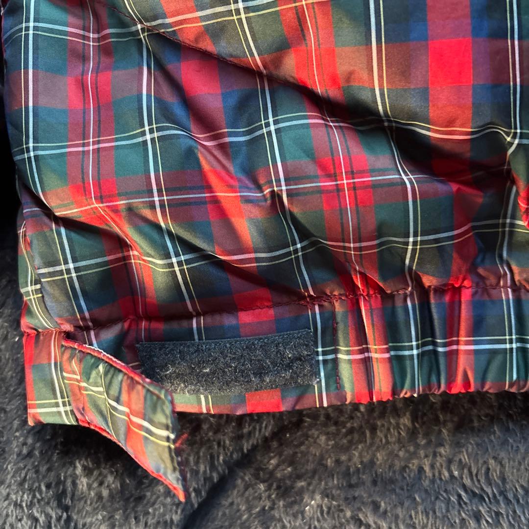 STUSSY チェックダウン ダウンジャケット ファージャケット 短丈 SWAG