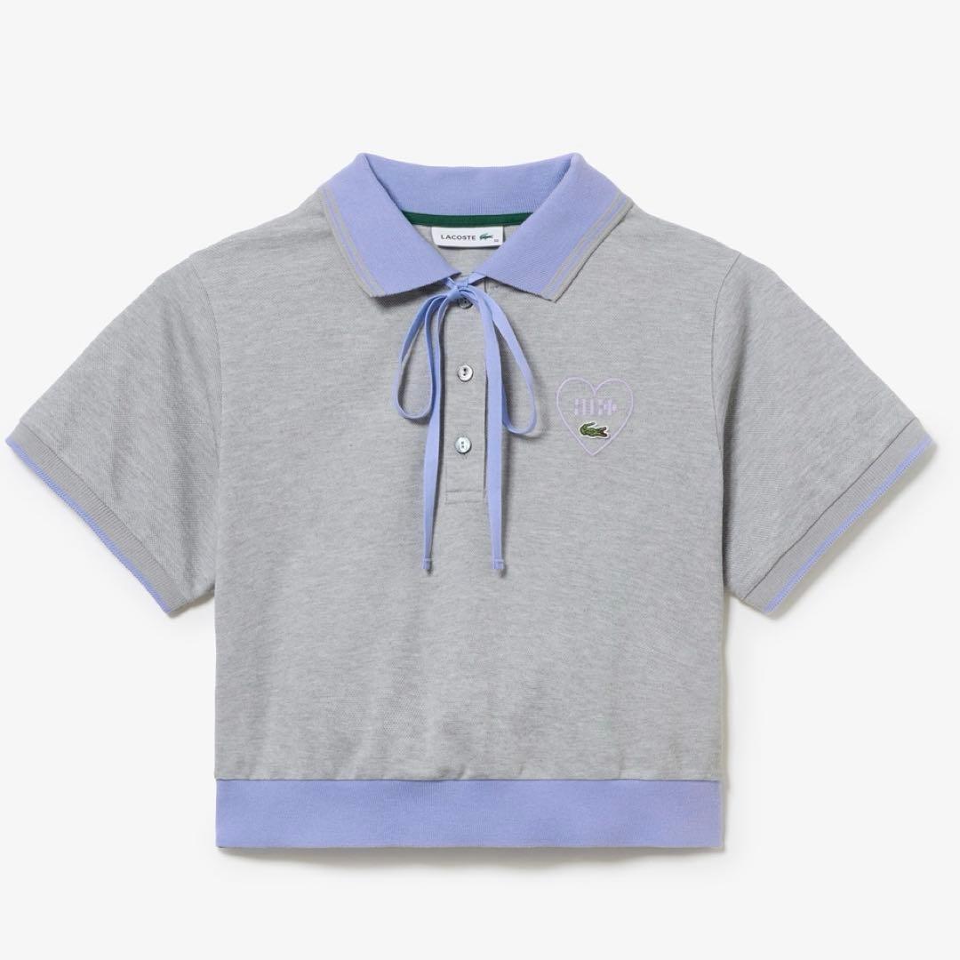 ILLIT LACOSTE アイリット ラコステ クロップドポロ ステッカー付