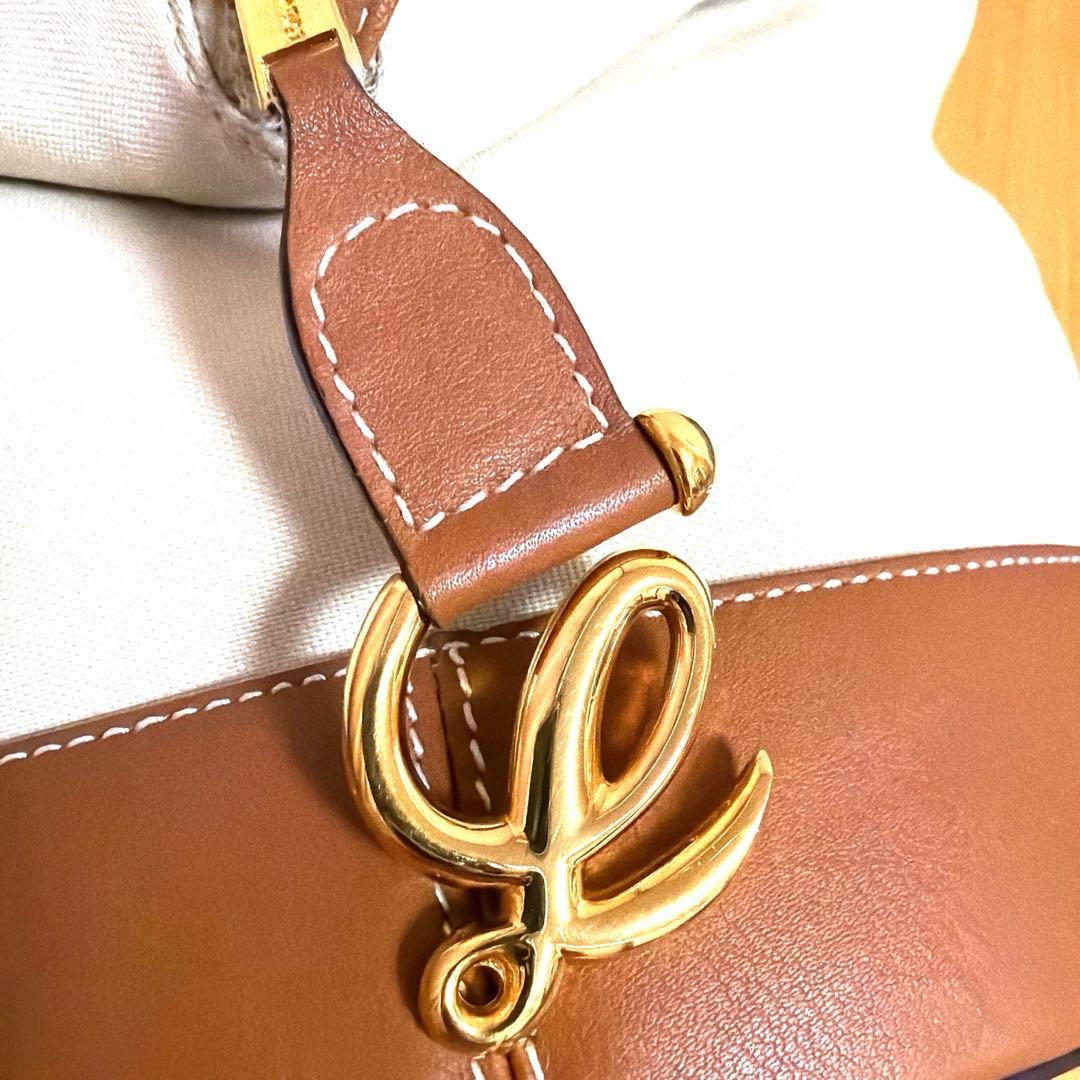 LOEWE ロエベ アントン キャンバス レザー リュック ポーチ付き