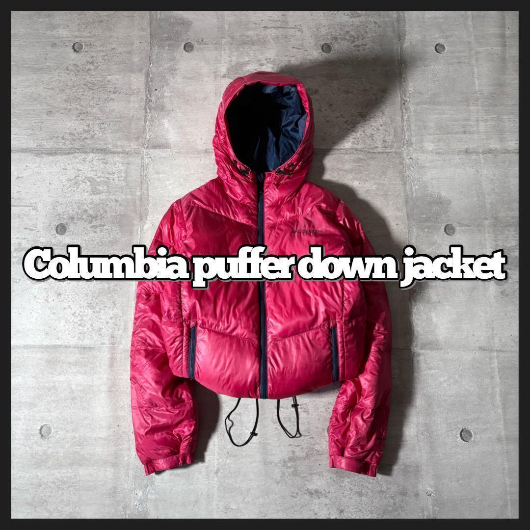 Columbia hooded puffer down jacket y2k - メルカリ