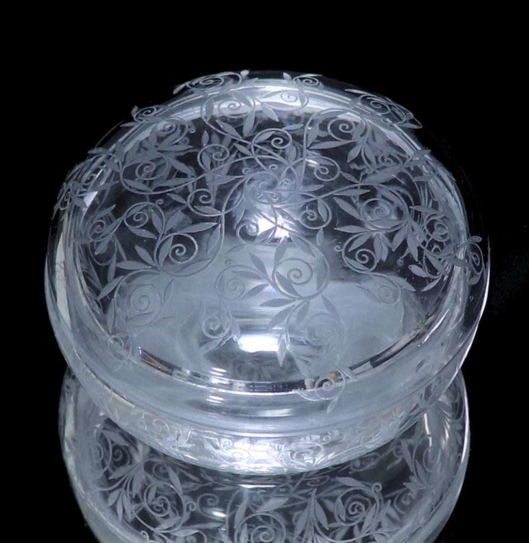 オールド・バカラ レアモデル ゴルフジュアン 蓋物 小物入れ ボンボ