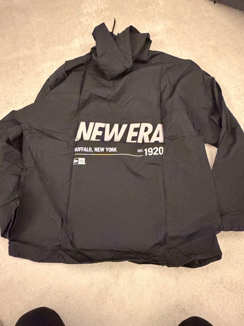 NEW ERA 撥水フード付きジャケット ブラック　XXL