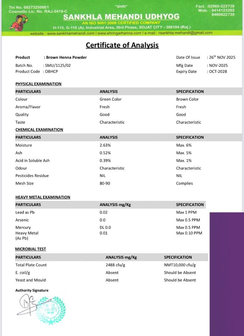 【みり】ヘナセット（RED 8 NB2+1＝11袋）