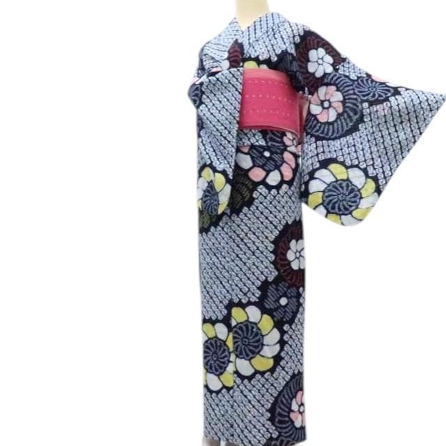 専用Y3423◇美品 有松鳴海絞り 綿 居敷当て付 手縫い 高級浴衣 - メルカリ