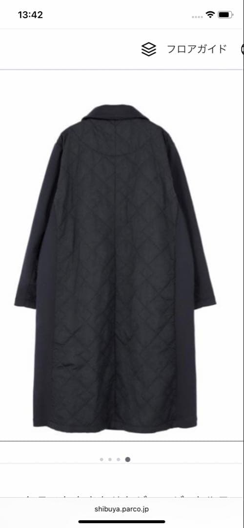 2024AW CABANE de ZUCCA カバンドズッカ ロングコート　黒