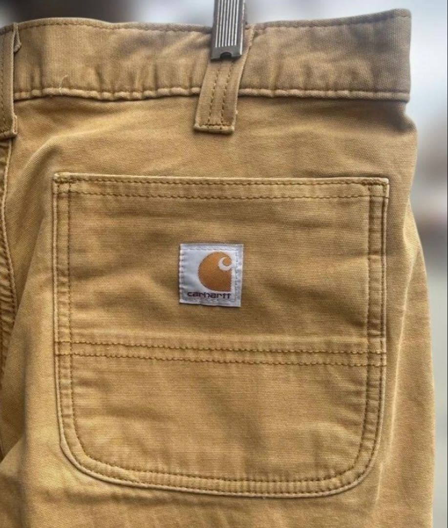 Carhartt ベージュ ダブルニーカーゴパンツ　カーハート