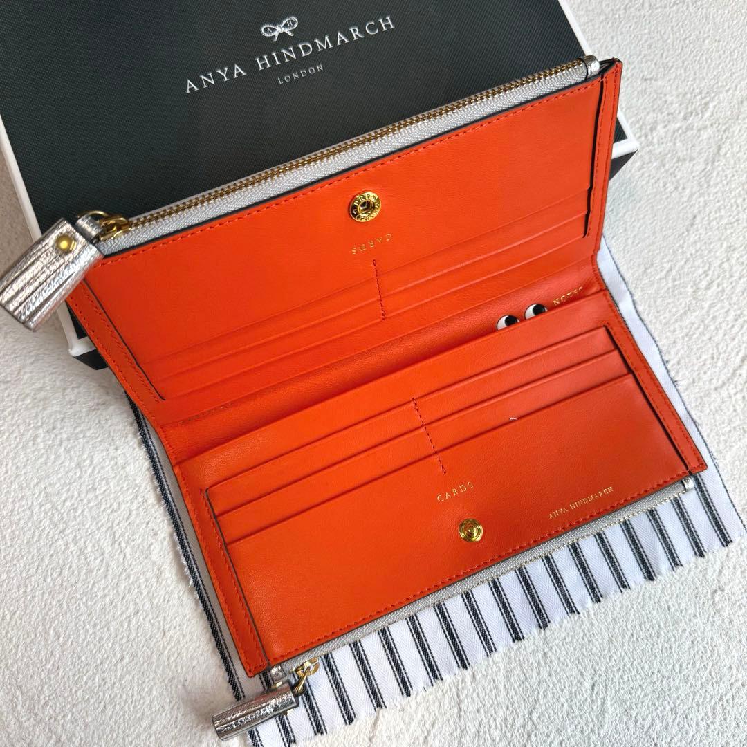 新品 アニヤハインドマーチ 別注 ジップロングウォレット アイズ