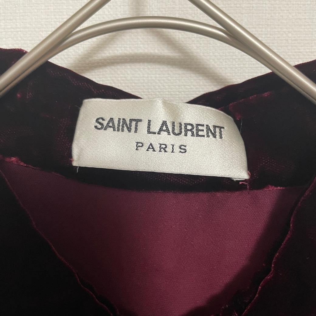 サンローラン ヴァカレロ期 レーヨン×キュプラ ベロア ジャケット