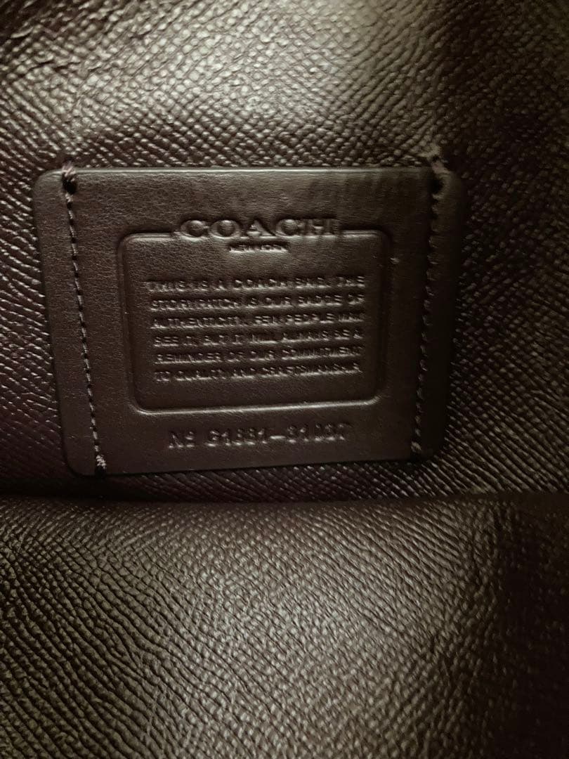 coach コーチ　2wayショルダーバッグ　レザー　ハンドバッグ　ゴールド