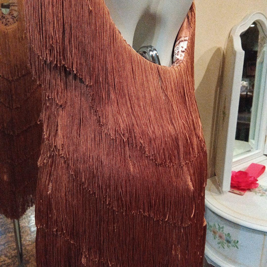 新品　社交ダンスドレス　ラテンドレス　フリンジドレス　正装　ワンピースダンス衣装