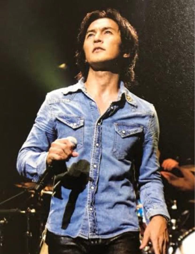 B'z稲葉浩志着用モデル レミレリーフデニムシャツ - メルカリ