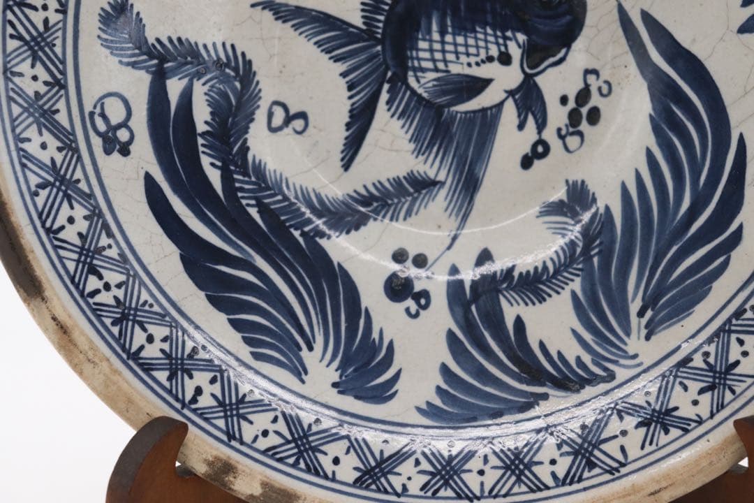 古安南 染付 魚藻紋大皿 送料込み0905 - メルカリ