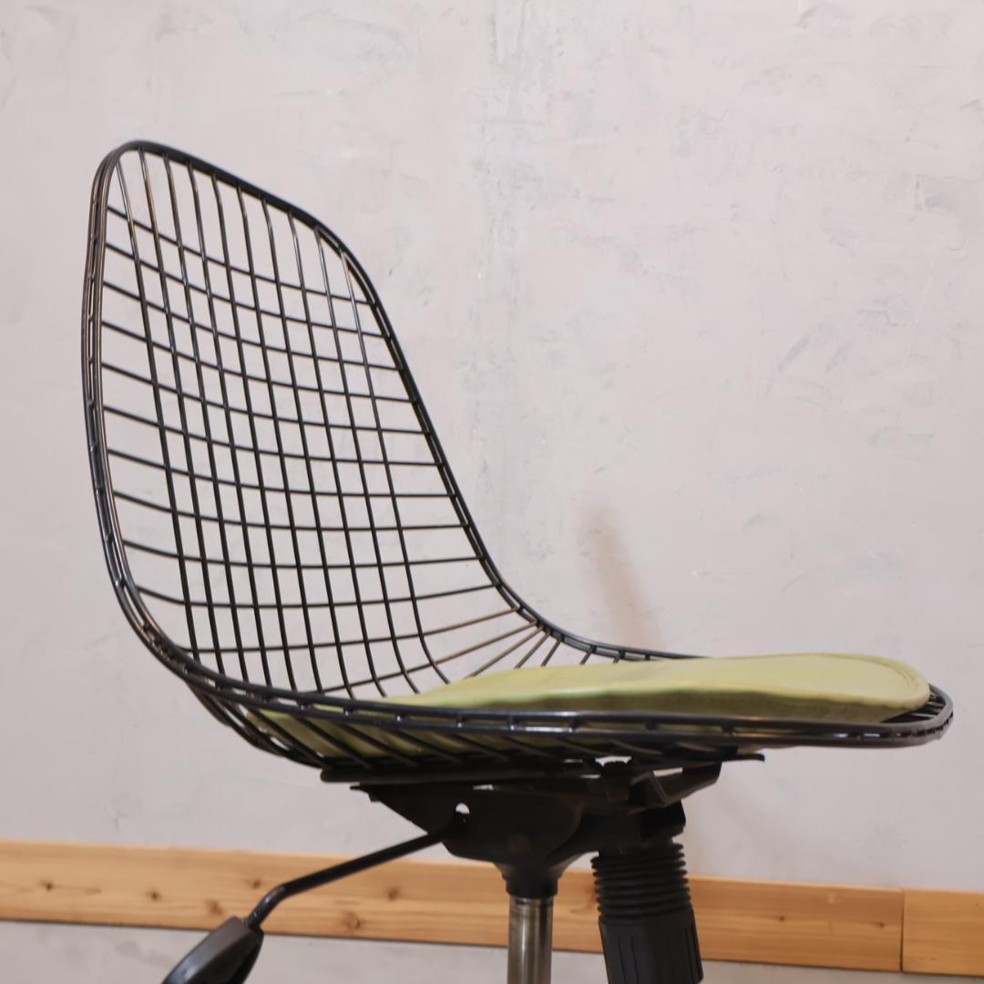 モダニカ ワイヤーチェア ブラック ローリングベース サイドシェル