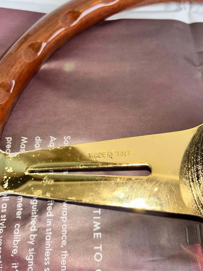 【希少品】NARDI トルク ステアリングホイール　ゴールド